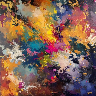 A breathtaking masterpiece painting with rich, vib...